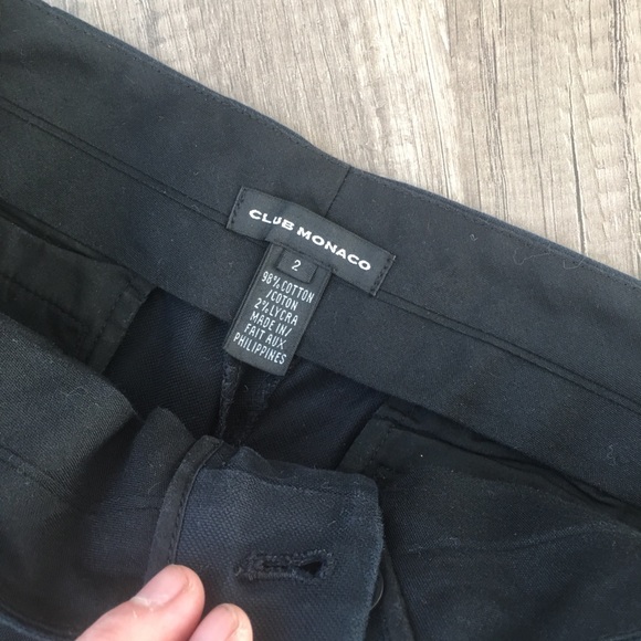 Club Monaco Black Shorts. New without tag - Picture 3 of 3